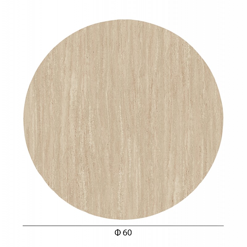 ΕΠΙΦΑΝΕΙΑ ΤΡΑΠΕΖΙΟΥ HPL ΣΤΡΟΓΓΥΛΗ HM5841.35 TRAVERTINE Φ60εκ.