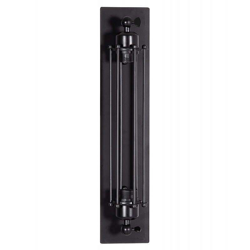 ΑΠΛΙΚΑ ΤΟΙΧΟΥ 2ΦΩΤΗ BEACON HM4463 ΜΕΤΑΛΛΟ ΣΕ ΜΑΥΡΟ 10x10x47Υεκ.