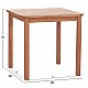 ΤΡΑΠΕΖΙ ΤΕΤΡΑΓΩΝΟ PRESSCOT HM18122 ΞΥΛΟ TEAK--ΦΥΣΙΚΟ 80x80x76Υεκ.