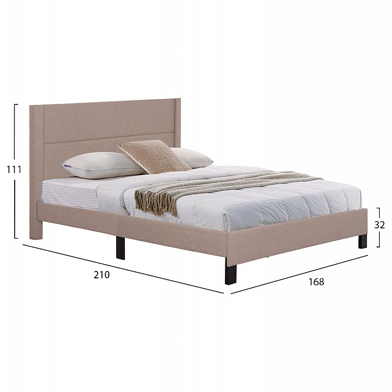 ΚΡΕΒΑΤΙ TRILLOP HM666.15 ΜΠΕΖ ΥΦΑΣΜΑ ΓΙΑ ΣΤΡΩΜΑ 160X200εκ. ΚΡΕΒΑΤΙ TRILLOP HM666.15 ΜΠΕΖ ΥΦΑΣΜΑ ΓΙΑ ΣΤΡΩΜΑ 160X200εκ.