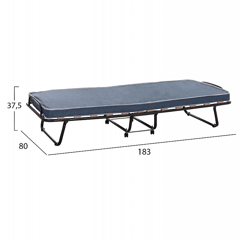 ΚΡΕΒΑΤΙ-ΡΑΝΤΖΟ ΙΤΑΛΙΑΣ SLADE HM604.03 ΜΕΤΑΛ. ΜΕ ΡΟΔΕΣ & ΣΤΡΩΜΑ 6,5εκ ΟΨΗ ΤΖΙΝ 80x183x37,5Yεκ ΚΡΕΒΑΤΙ-ΡΑΝΤΖΟ ΙΤΑΛΙΑΣ SLADE HM604.03 ΜΕΤΑΛ. ΜΕ ΡΟΔΕΣ & ΣΤΡΩΜΑ 6,5εκ ΟΨΗ ΤΖΙΝ 80x183x37,5Yεκ