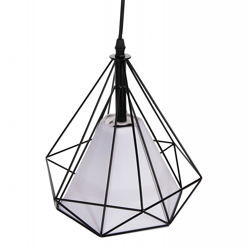 ΦΩΤΙΣΤΙΚΟ ΟΡΟΦΗΣ ΚΡΕΜΑΣΤΟ HM4065 ΜΑΥΡΟ ΜΕΤΑΛΛΙΚΟ ΚΑΠΕΛΟ-ΛΕΥΚΟ ΚΑΛΥΜΜΑ ΛΑΜΠΤΗΡΑ 25x25x125Y εκ.