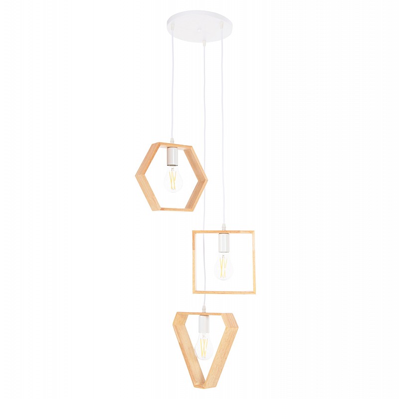 ΦΩΤΙΣΤΙΚΟ ΟΡΟΦΗΣ ΚΡΕΜΑΣΤΟ ΤΡΙΦΩΤΟ HM4072 ΞΥΛΙΝΑ ΓΕΩΜΕΤΡΙΚΑ ΣΧΗΜΑΤΑ