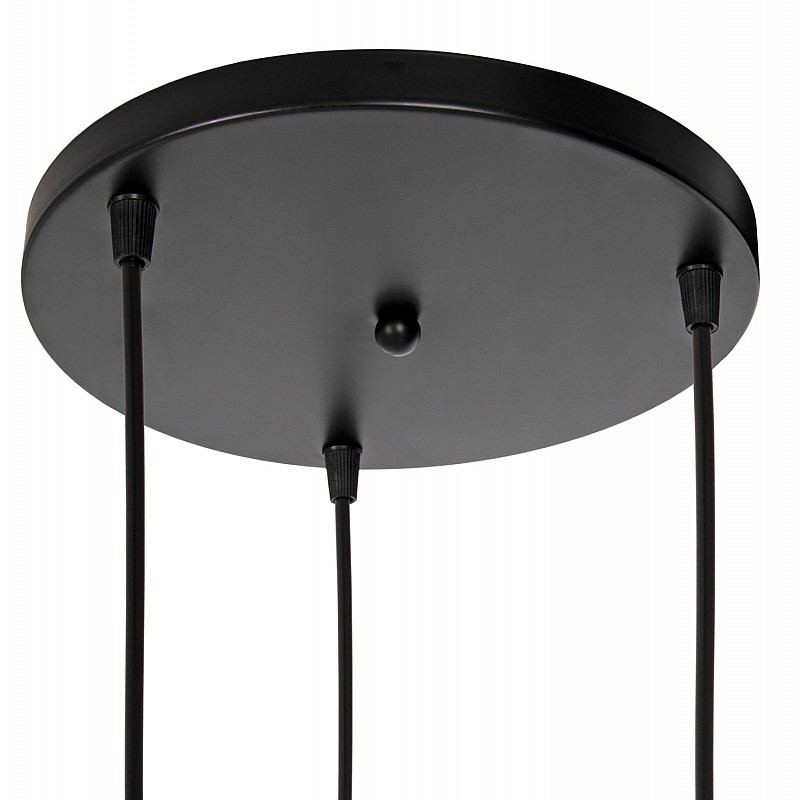 ΦΩΤΙΣΤΙΚΟ ΟΡΟΦΗΣ ΚΡΕΜΑΣΤΟ HM4089 3-ΦΩΤΟ ΜΑΥΡΑ ΜΕΤΑΛΛΙΚΑ ΚΑΠΕΛΑ Φ34x128Υεκ.