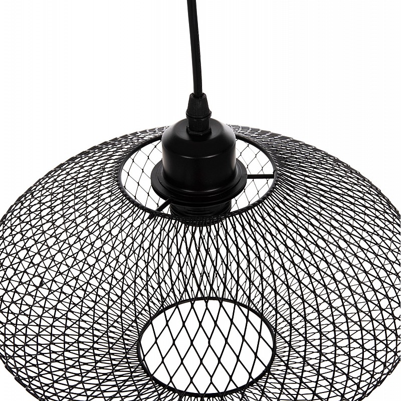 ΦΩΤΙΣΤΙΚΟ ΟΡΟΦΗΣ ΚΡΕΜΑΣΤΟ HM4094 ΜΑΥΡΟ ΔΙΚΤΥΩΤΟ ΜΕΤΑΛΛΙΚΟ ΚΑΠΕΛΟ Φ30x125Υεκ.