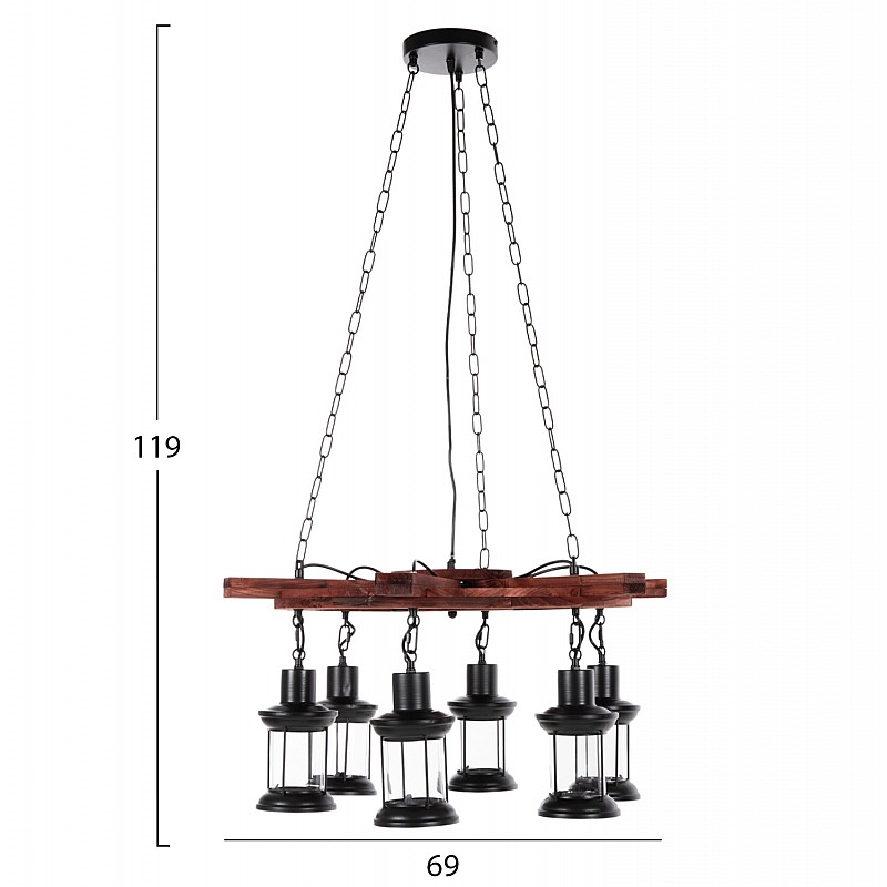 ΦΩΤΙΣΤΙΚΟ ΟΡΟΦΗΣ 6-ΦΩΤΟ HM4116 ΞΥΛΟ-ΜΕΤΑΛΛΟ-ΓΥΑΛΙ 119Υεκ. ΦΩΤΙΣΤΙΚΟ ΟΡΟΦΗΣ 6-ΦΩΤΟ HM4116 ΞΥΛΟ-ΜΕΤΑΛΛΟ-ΓΥΑΛΙ 119Υεκ.