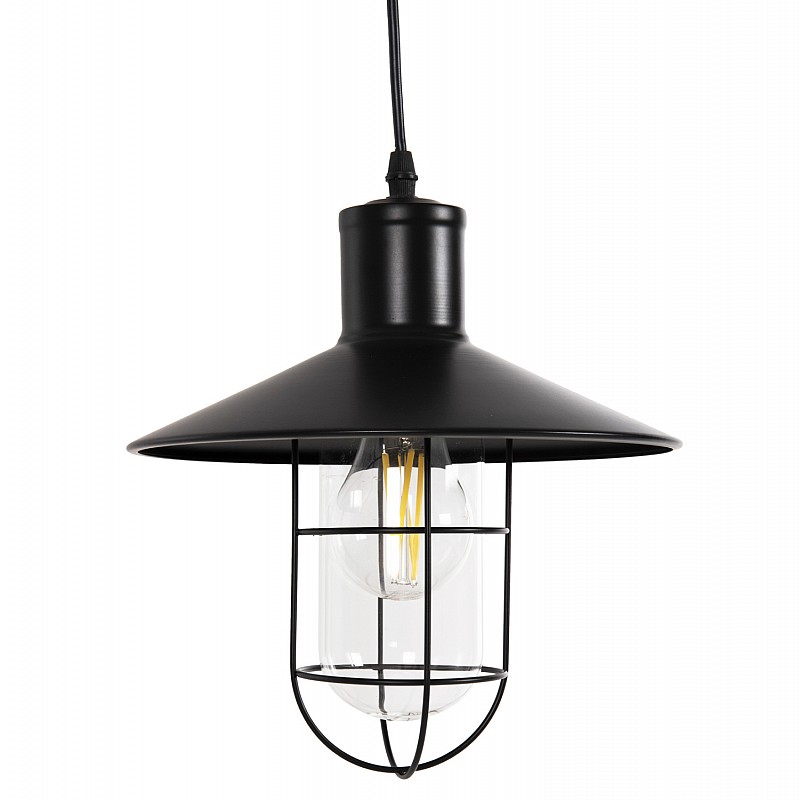 ΦΩΤΙΣΤΙΚΟ ΟΡΟΦΗΣ ΚΡΕΜΑΣΤΟ HM4119 ΜΑΥΡΟ ΜΕΤΑΛΛΙΚΟ-ΓΥΑΛΙ Φ26x125Yεκ