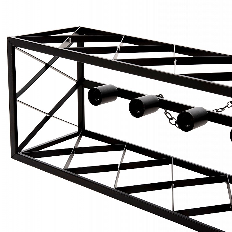 ΦΩΤΙΣΤΙΚΟ ΟΡΟΦΗΣ ΚΡΕΜΑΣΤΟ HM4128 6ΦΩΤΟ-ΜΑΥΡΟΣ ΜΕΤΑΛΛΙΚΟΣ ΣΚΕΛΕΤΟΣ 77,5x25x101Yεκ.