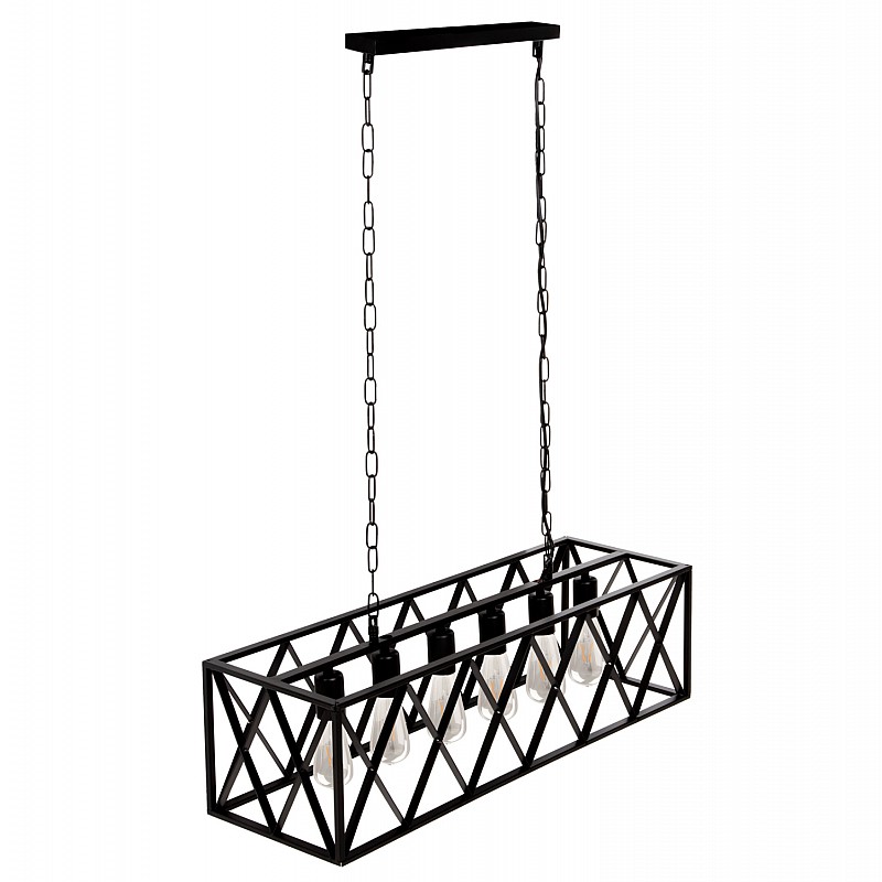 ΦΩΤΙΣΤΙΚΟ ΟΡΟΦΗΣ ΚΡΕΜΑΣΤΟ HM4128 6ΦΩΤΟ-ΜΑΥΡΟΣ ΜΕΤΑΛΛΙΚΟΣ ΣΚΕΛΕΤΟΣ 77,5x25x101Yεκ.