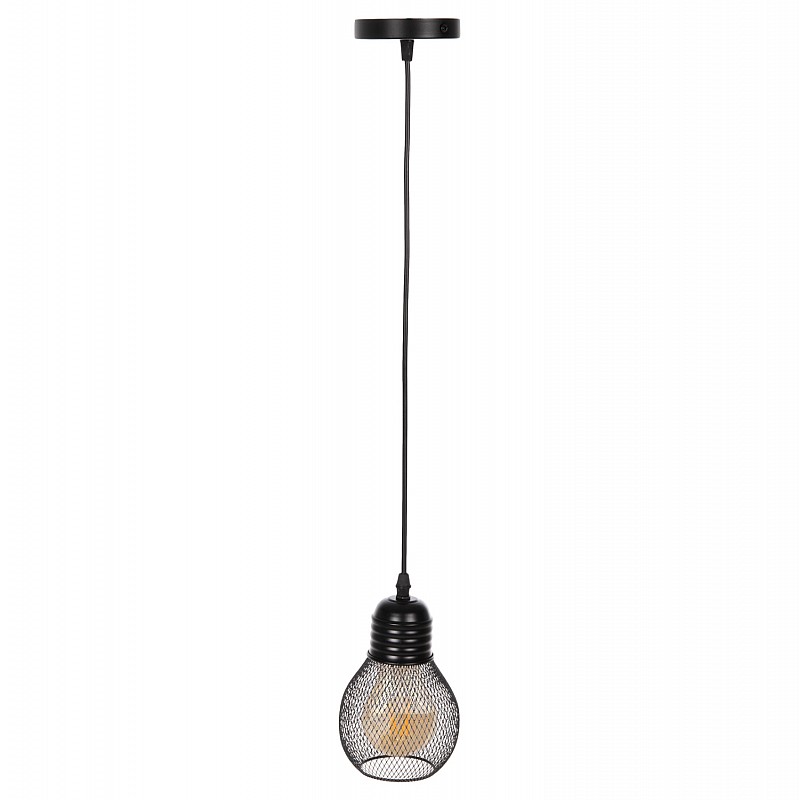 ΦΩΤΙΣΤΙΚΟ ΟΡΟΦΗΣ ΚΡΕΜΑΣΤΟ HM4171 ΜΑΥΡΟ ΜΕΤΑΛΛΙΚΟ ΔΙΚΤΥΩΤΟ ΚΑΠΕΛΟ Φ13x125Yεκ.