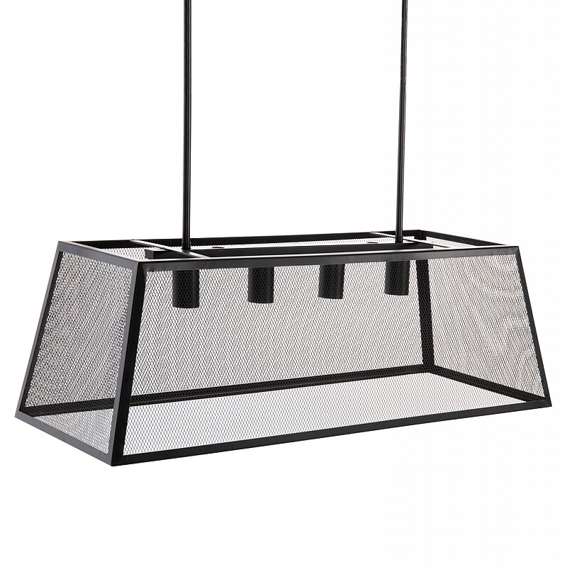 ΦΩΤΙΣΤΙΚΟ ΟΡΟΦΗΣ ΚΡΕΜΑΣΤΟ HM4179 ΜΑΥΡΟ ΜΕΤΑΛΛΙΚΟ 4-ΦΩΤΟ 78x30,5x26Υεκ.