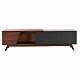 ΕΠΙΠΛΟ ΤΗΛΕΟΡΑΣΗΣ HUDSON HM9748 MDF ΚΑΠΛΑΜΑΣ ΚΑΡΥΔΙΑΣ ΚΑΡΥΔΙ&ΣΚΟΥΡΟ ΓΚΡΙ 180x40x50Υ