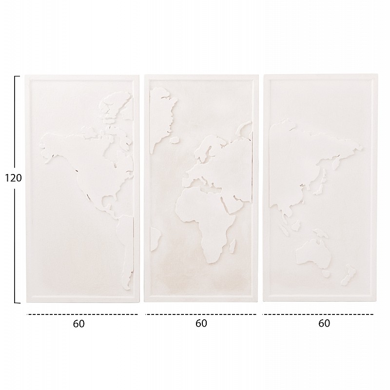 ΠΙΝΑΚΑΣ 3-ΠΤΥΧΟΣ WORLD MAP SANTORINI HM4504 MDF ΣΕ ΥΠΟΛΕΥΚΟ ΧΡΩΜΑ 180x4(πάχος)x120Υεκ. ΠΙΝΑΚΑΣ 3-ΠΤΥΧΟΣ WORLD MAP SANTORINI HM4504 MDF ΣΕ ΥΠΟΛΕΥΚΟ ΧΡΩΜΑ 180x4(πάχος)x120Υεκ.