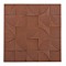 ΠΙΝΑΚΑΣ ΤΕΤΡΑΓΩΝΟΣ ΣΕΙΡΑ SANTORINI HM4524 MDF ΣΕ ΚΑΦΕ ΧΡΩΜΑ 80x5(πάχος)x80Υεκ.