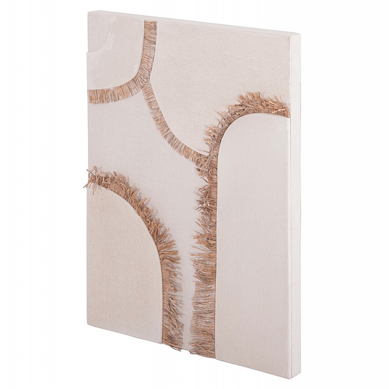 ΠΙΝΑΚΑΣ ΟΡΘΟΓΩΝΙΟΣ ΣΕΙΡΑ SANTORINI HM4532 MDF ΥΠΟΛΕΥΚΟ ΧΡΩΜΑ-ΔΙΑΚΟΣΜΗΣΗ ΜΠΕΖ 60x4,5(πάχος)x80Υεκ.