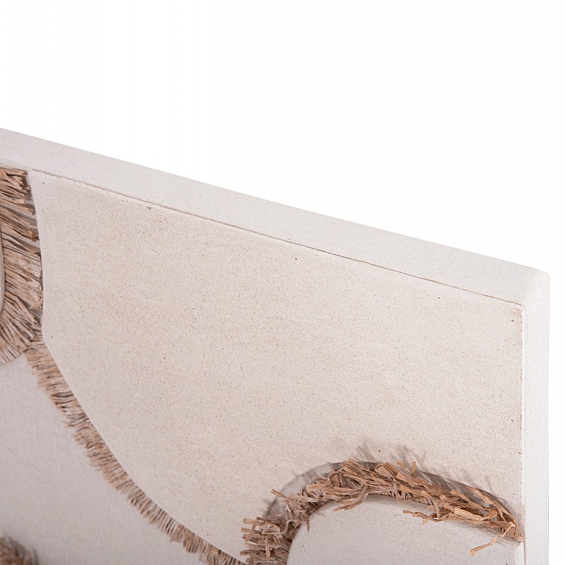 ΠΙΝΑΚΑΣ ΟΡΘΟΓΩΝΙΟΣ ΣΕΙΡΑ SANTORINI HM4532 MDF ΥΠΟΛΕΥΚΟ ΧΡΩΜΑ-ΔΙΑΚΟΣΜΗΣΗ ΜΠΕΖ 60x4,5(πάχος)x80Υεκ.