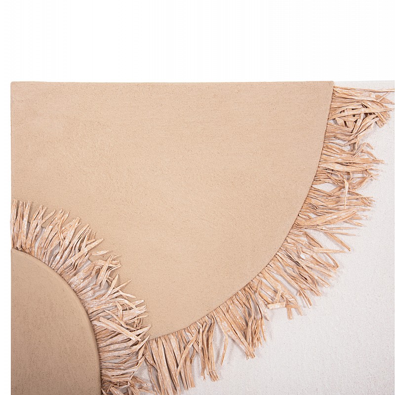 ΠΙΝΑΚΑΣ ΟΡΘΟΓΩΝΙΟΣ ΣΕΙΡΑ SANTORINI HM4533 MDF ΥΠΟΛΕΥΚΟ-ΚΑΦΕ-ΚΡΟΣΙΑ ΜΠΕΖ 60x4,5(πάχος)x80Υεκ