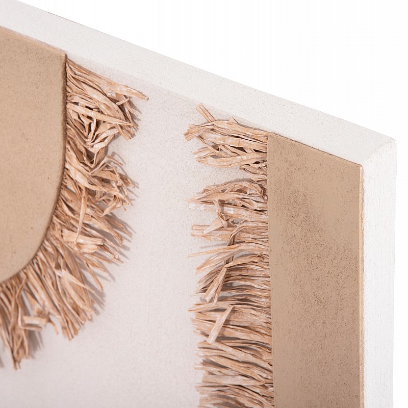 ΠΙΝΑΚΑΣ ΟΡΘΟΓΩΝΙΟΣ ΣΕΙΡΑ SANTORINI HM4533 MDF ΥΠΟΛΕΥΚΟ-ΚΑΦΕ-ΚΡΟΣΙΑ ΜΠΕΖ 60x4,5(πάχος)x80Υεκ