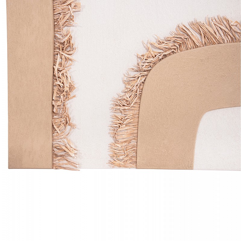 ΠΙΝΑΚΑΣ ΟΡΘΟΓΩΝΙΟΣ ΣΕΙΡΑ SANTORINI HM4533 MDF ΥΠΟΛΕΥΚΟ-ΚΑΦΕ-ΚΡΟΣΙΑ ΜΠΕΖ 60x4,5(πάχος)x80Υεκ