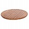 ΕΠΙΦΑΝΕΙΑ ΤΡΑΠΕΖΙΟΥ ΣΤΡΟΓΓΥΛΗ HM18132 ΞΥΛΟ TEAK--ΦΥΣΙΚΟ Φ60x4(πάχος)εκ.