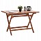 ΤΡΑΠΕΖΙ ΠΤΥΣΣΟΜΕΝΟ ΟΡΘΟΓΩΝΙΟ ERIS HM18117 ΞΥΛΟ TEAK--ΦΥΣΙΚΟ 120x70x76Υεκ.