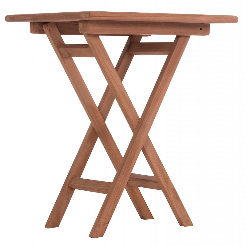 ΤΡΑΠΕΖΙ ΣΚΗΝΟΘΕΤΗ ΤΕΤΡΑΓΩΝΟ ERIS HM18118 ΞΥΛΟ TEAK--ΦΥΣΙΚΟ 60x60x75Υεκ.