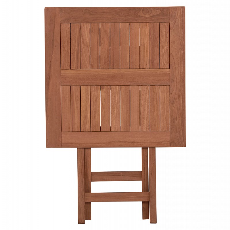 ΤΡΑΠΕΖΙ ΣΚΗΝΟΘΕΤΗ ΤΕΤΡΑΓΩΝΟ ERIS HM18118 ΞΥΛΟ TEAK--ΦΥΣΙΚΟ 60x60x75Υεκ.