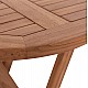 ΤΡΑΠΕΖΙ ΣΚΗΝΟΘΕΤΗ ΣΤΡΟΓΓΥΛΟ ERIS HM18119 ΞΥΛΟ TEAK--ΦΥΣΙΚΟ Φ60x75Υεκ.