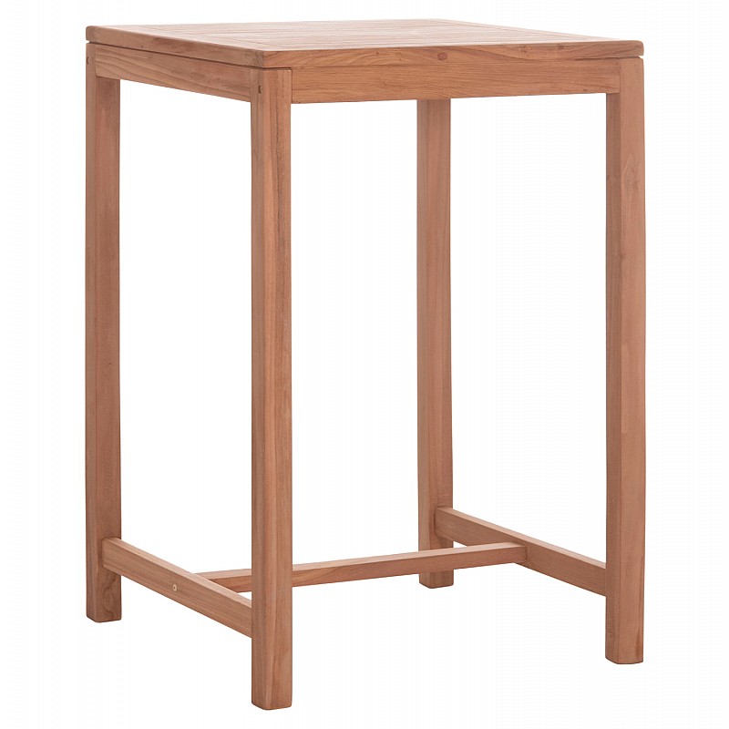 ΤΡΑΠΕΖΙ ΜΠΑΡ ΤΕΤΡΑΓΩΝΟ PRESSCOT HM18113 ΞΥΛΟ TEAK ΣΕ ΦΥΣΙΚΟ 70x70x105Υεκ.