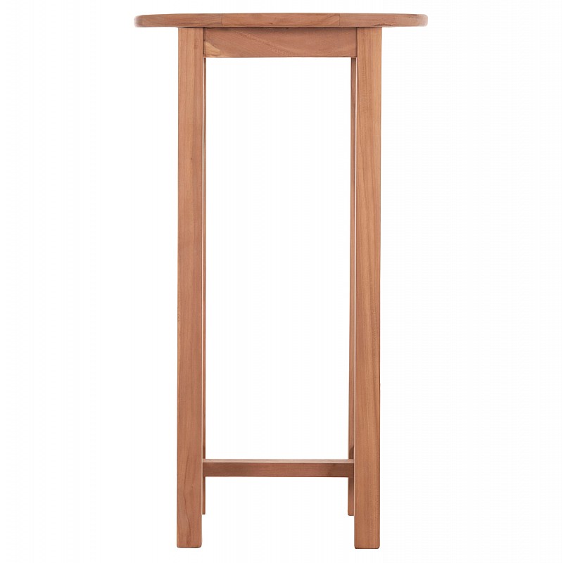 ΤΡΑΠΕΖΙ/ΣΤΑΝΤ ΜΠΑΡ ΣΤΡΟΓΓΥΛΟ PRESSCOT HM18114 ΞΥΛΟ TEAK--ΦΥΣΙΚΟ Φ60x105Υεκ.