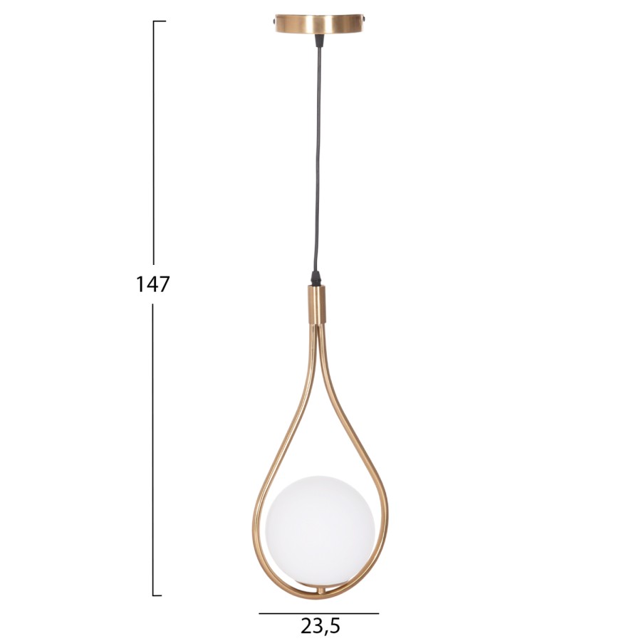 ΦΩΤΙΣΤΙΚΟ ΟΡΟΦΗΣ DROPLET HM7503.12 ΜΕΤΑΛΛΟ ΣΕ ΧΡΥΣΟ-ΛΕΥΚΟΣ ΓΛΟΜΠΟΣ 23,5x12x147Υεκ.