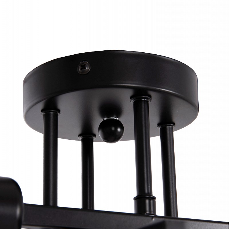 ΦΩΤΙΣΤΙΚΟ ΟΡΟΦΗΣ ΠΟΛΥΦΩΤΟ LIGHTY HM7428.11 ΜΕΤΑΛΛΟ ΣΕ ΜΑΥΡΟ 28x28x15Υεκ.