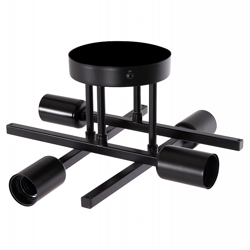 ΦΩΤΙΣΤΙΚΟ ΟΡΟΦΗΣ ΠΟΛΥΦΩΤΟ LIGHTY HM7428.11 ΜΕΤΑΛΛΟ ΣΕ ΜΑΥΡΟ 28x28x15Υεκ.