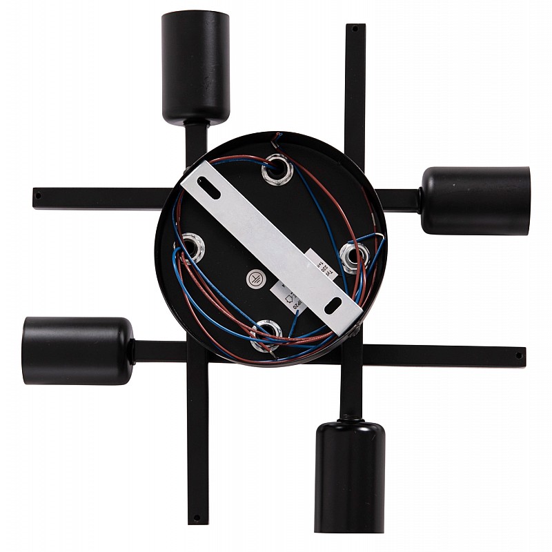 ΦΩΤΙΣΤΙΚΟ ΟΡΟΦΗΣ ΠΟΛΥΦΩΤΟ LIGHTY HM7428.11 ΜΕΤΑΛΛΟ ΣΕ ΜΑΥΡΟ 28x28x15Υεκ.