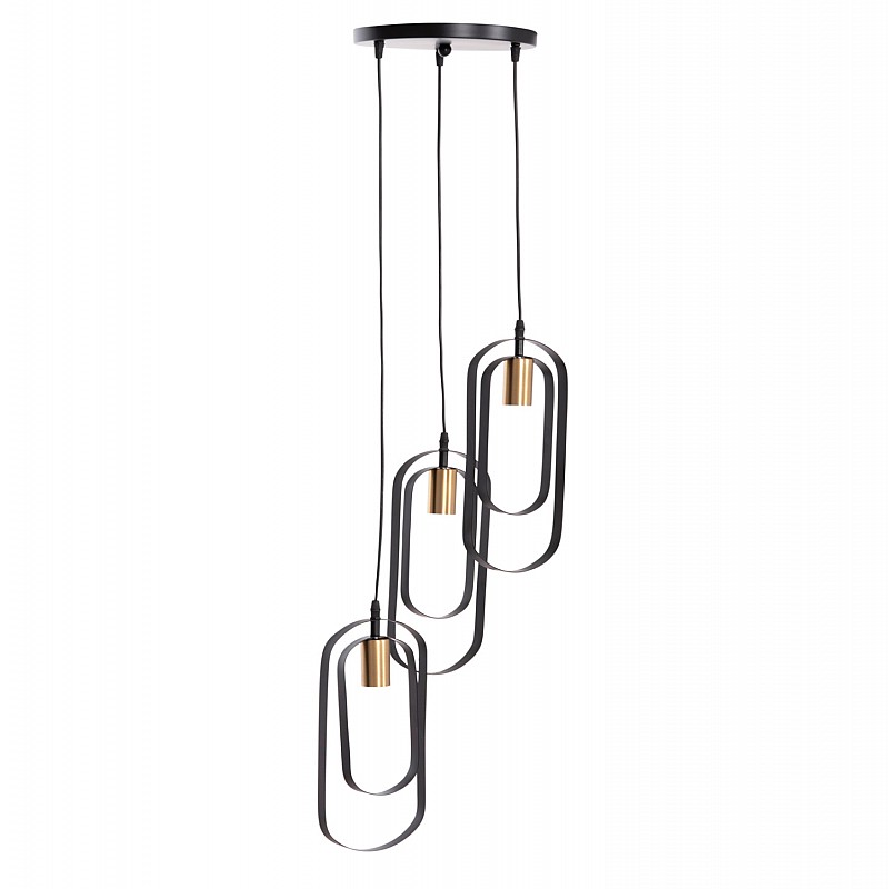 ΦΩΤΙΣΤΙΚΟ ΟΡΟΦΗΣ ΚΡΕΜΑΣΤΟ BIUT HM7528.11 ΜΑΥΡΟ ΜΕΤΑΛΛΟ-ΧΡΥΣΟ ΝΤΟΥΙ Φ23x139Υεκ.