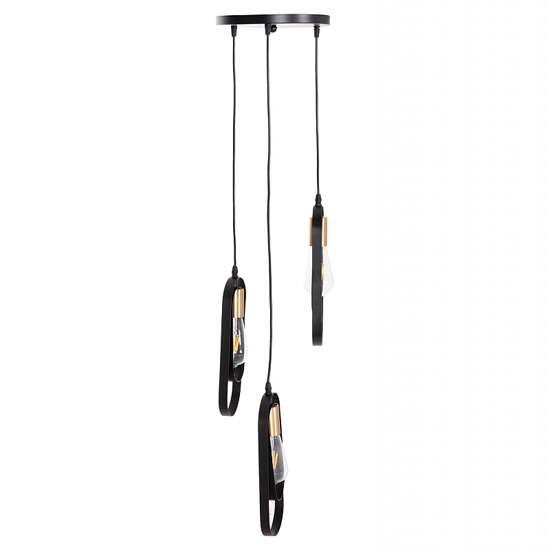 ΦΩΤΙΣΤΙΚΟ ΟΡΟΦΗΣ ΚΡΕΜΑΣΤΟ BIUT HM7528.11 ΜΑΥΡΟ ΜΕΤΑΛΛΟ-ΧΡΥΣΟ ΝΤΟΥΙ Φ23x139Υεκ.