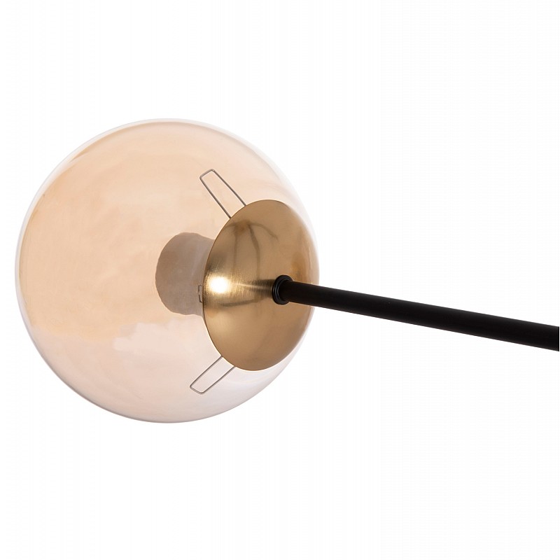 ΦΩΤΙΣΤΙΚΟ ΟΡΟΦΗΣ DREMP HM7409.11 ΤΕΤΡΑΦΩΤΟ ΜΑΥΡΟ-ΧΡΥΣΟ 68x68x36Υεκ.