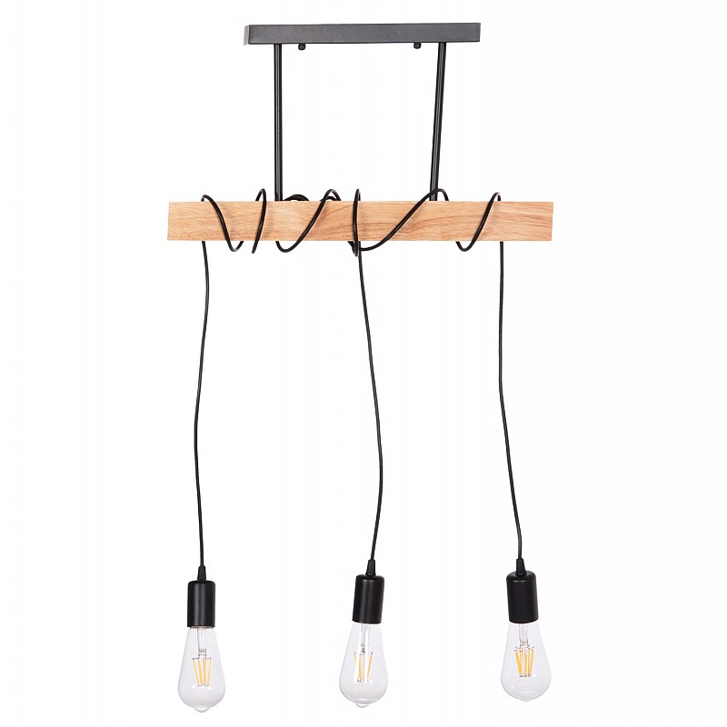 ΦΩΤΙΣΤΙΚΟ ΟΡΟΦΗΣ 3-ΦΩΤΟ VOLKS HM4658 ΜΕΤΑΛΛΟ-ΞΥΛΟ 49,5x5x134,5Υεκ.