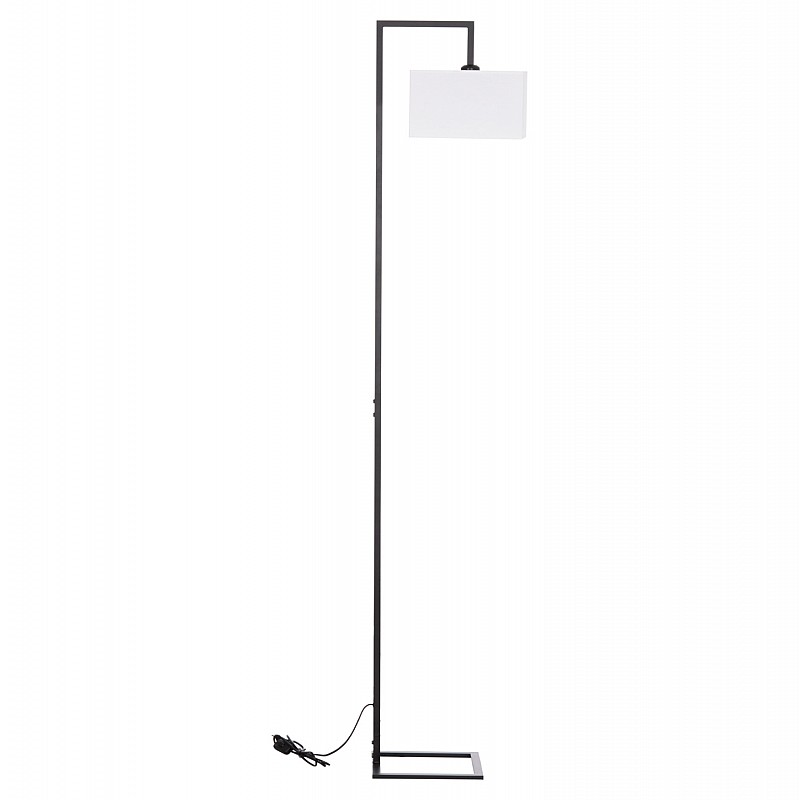 ΦΩΤΙΣΤΙΚΟ ΔΑΠΕΔΟΥ BRANS HM7532.11 ΜΕΤΑΛΛΟ ΜΑΥΡΟ--PVC ΛΕΥΚΟ ΚΑΠΕΛΟ 25x33x170Υεκ.