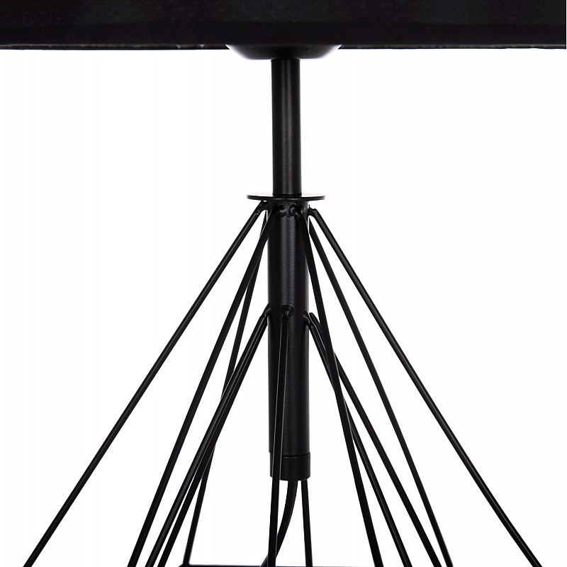 ΕΠΙΤΡΑΠΕΖΙΟ ΦΩΤΙΣΤΙΚΟ GEILO HM7416.11 ΜΑΥΡΟ ΜΕΤΑΛΛΙΚΟ--ΜΑΥΡΟ PVC ΚΑΠΕΛΟ Φ25x48,5Υεκ.