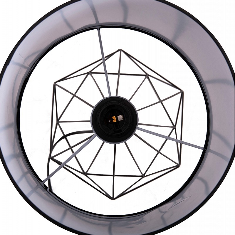 ΕΠΙΤΡΑΠΕΖΙΟ ΦΩΤΙΣΤΙΚΟ GEILO HM7416.11 ΜΑΥΡΟ ΜΕΤΑΛΛΙΚΟ--ΜΑΥΡΟ PVC ΚΑΠΕΛΟ Φ25x48,5Υεκ.