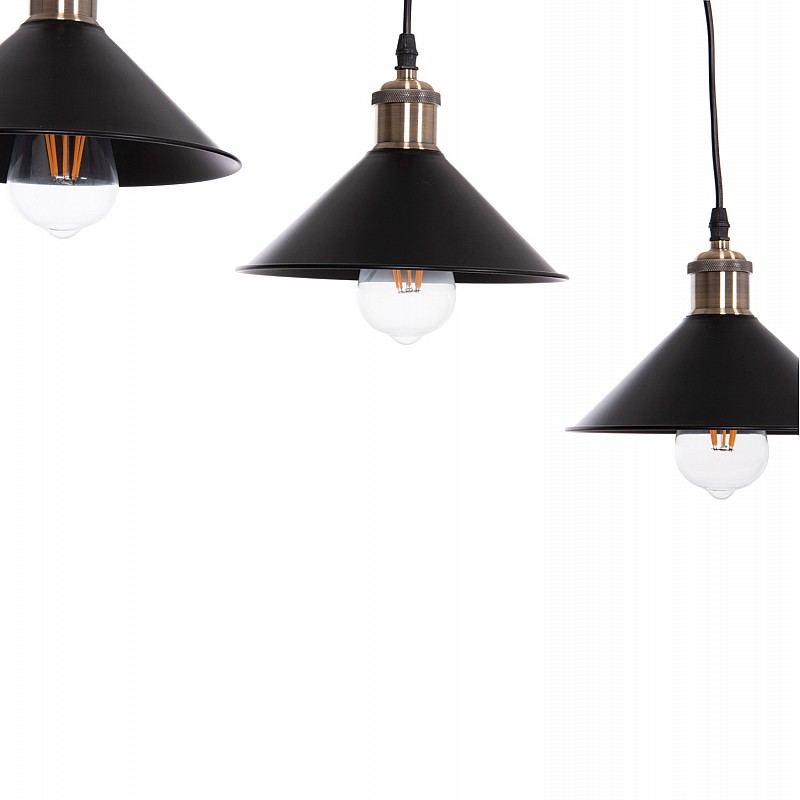 ΦΩΤΙΣΤΙΚΟ ΟΡΟΦΗΣ 3ΦΩΤΟ BELL HM7533.11 ΜΑΥΡΟ ΜΕΤΑΛΛΟ-ΧΑΛΚΙΝΟ ΝΤΟΥΙ Φ21,5x128Υεκ.