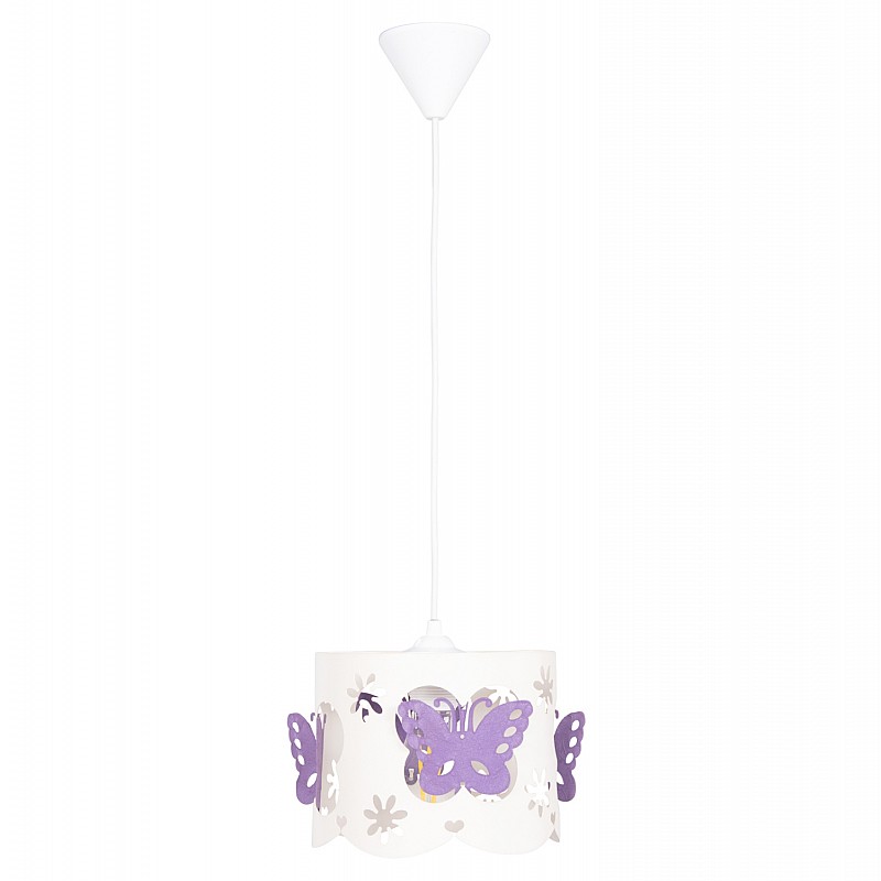 ΦΩΤΙΣΤΙΚΟ ΟΡΟΦΗΣ ΠΑΙΔΙΚΟ LEPTIR HM4705.02 ΜΕΤΑΛΛΙΚΟ ΜΩΒ-ΛΕΥΚΟ Φ23x70Υεκ.