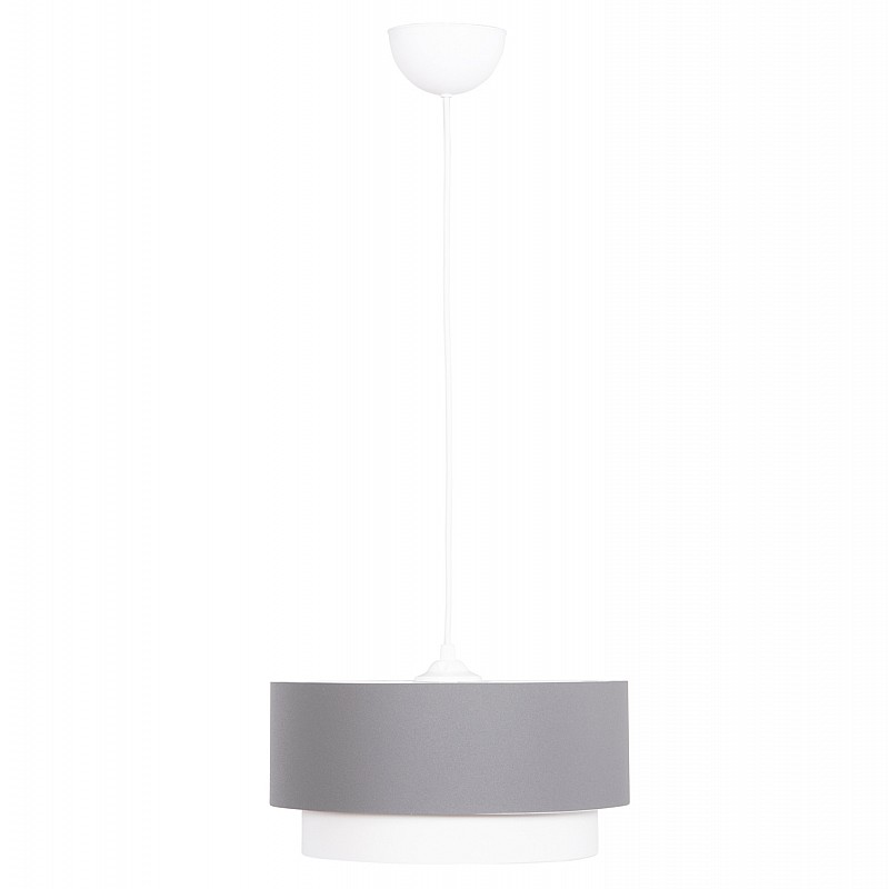 ΦΩΤΙΣΤΙΚΟ ΟΡΟΦΗΣ ΚΥΛΙΝΔΡΙΚΟ KRIKS HM4706.01 PVC ΣΕ ΛΕΥΚΟ-ΓΚΡΙ Φ30x70Υεκ.