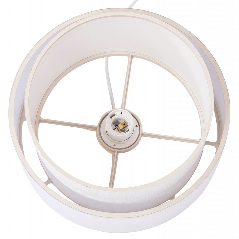 ΦΩΤΙΣΤΙΚΟ ΟΡΟΦΗΣ ΚΥΛΙΝΔΡΙΚΟ KRIKS HM4707.01 PVC ΣΕ ΛΕΥΚΟ Φ30x70Υεκ.