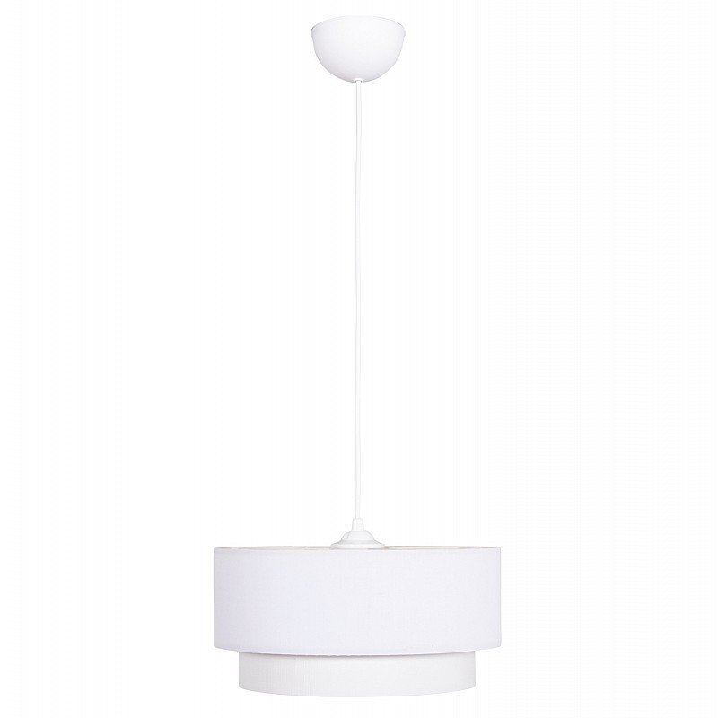 ΦΩΤΙΣΤΙΚΟ ΟΡΟΦΗΣ ΚΥΛΙΝΔΡΙΚΟ KRIKS HM4707.01 PVC ΣΕ ΛΕΥΚΟ Φ30x70Υεκ.