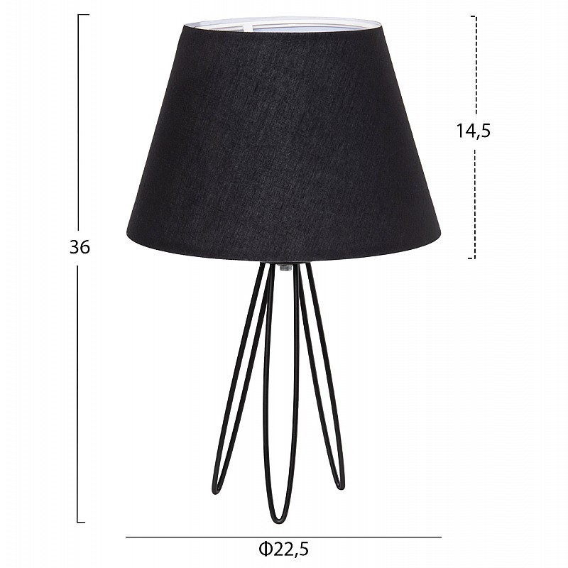 ΕΠΙΤΡΑΠΕΖΙΟ ΦΩΤΙΣΤΙΚΟ LIVO HM4708.01 ΜΑΥΡΟ ΜΕ ΤΡΙΠΟΔΗ ΜΕΤΑΛΛΙΚΗ ΒΑΣΗ Φ22x36Υεκ. ΕΠΙΤΡΑΠΕΖΙΟ ΦΩΤΙΣΤΙΚΟ LIVO HM4708.01 ΜΑΥΡΟ ΜΕ ΤΡΙΠΟΔΗ ΜΕΤΑΛΛΙΚΗ ΒΑΣΗ Φ22x36Υεκ.