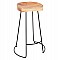 ΣΚΑΜΠΟ BAR ELEANOR HM8363.21 ΜΑΣΙΦ ΞΥΛΟ ΑΚΑΚΙΑΣ-ΜΕΤΑΛ.ΣΚΕΛΕΤΟΣ 53,5x42x77Υεκ.
