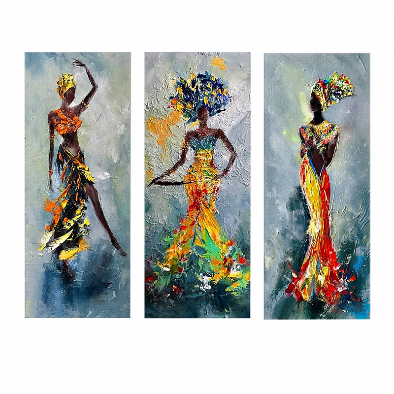 ΠΙΝΑΚΑΣ ΤΡΙΠΤΥΧΟ MDF AFRICAN GIRL IN COLORFUL DRESS HM7204.02 60X0,3X50 εκ. ΠΙΝΑΚΑΣ ΤΡΙΠΤΥΧΟ MDF AFRICAN GIRL IN COLORFUL DRESS HM7204.02 60X0,3X50 εκ.