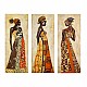ΠΙΝΑΚΑΣ ΤΡΙΠΤΥΧΟ MDF AFRICAN STYLE WOMEN HM7204.03 60X0,3X50 εκ.